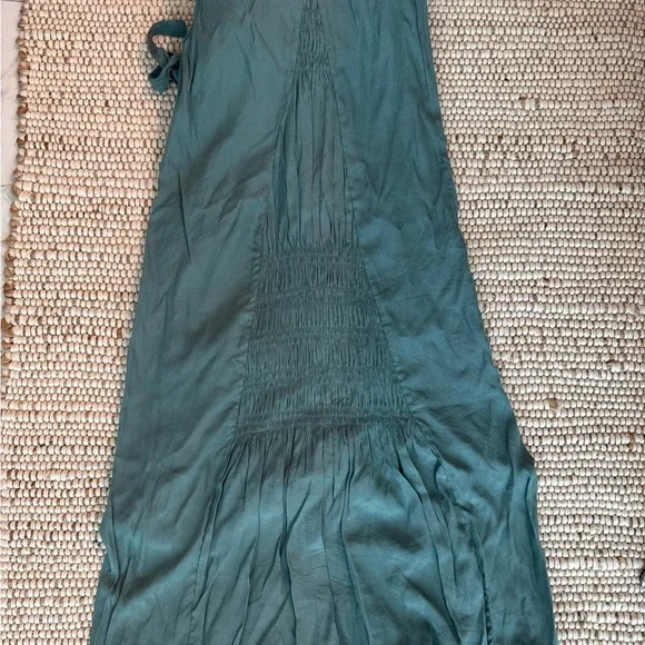 Mustard Seed Teal Wide Leg Pants - Picture 3 of 3